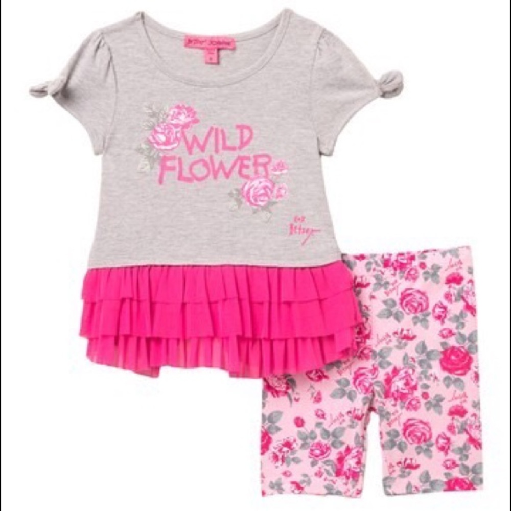 Betsey Johnson 2-Piece Bike Short Set